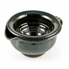 Clay Shaving Scuttle - "Estremoz" V2 Green - Dual Piece Bowl Clay Shaving Scuttle - "Estremoz" V2 Green - Dual Piece Bowl
